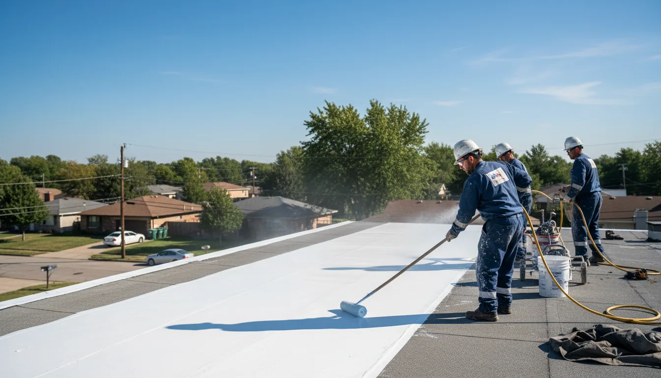 Commercial roof coating in Midland, MI near me